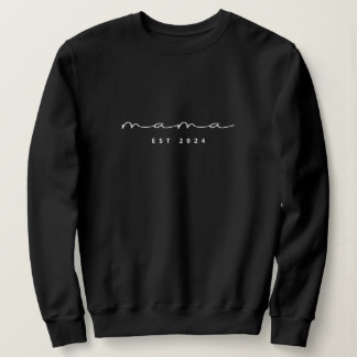 Sweatshirt personnalisé Mama Est