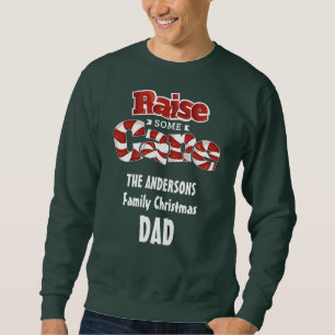Sweatshirt Personnalisé Noël de famille correspondant à la no
