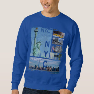 Sweatshirt Personnalisé Nyc New York City Liberty Statue Manh