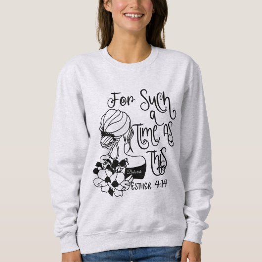 Sweatshirt Personnalisé Pour Une Époque Comme Ce Chrétien (Devant)