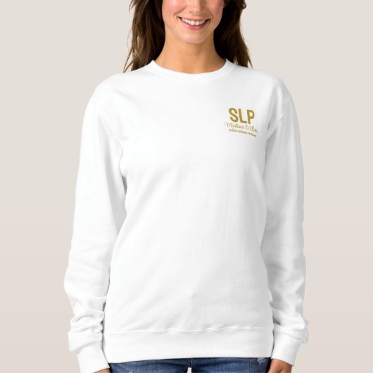 Sweatshirt Personnalisé SLP Voix Langue Pathologiste Cadeau (Devant)
