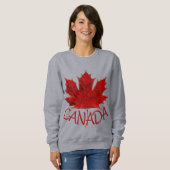 Sweatshirt Personnaliser canadienne sur les chemises de femme (Devant entier)
