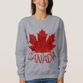 Sweatshirt Personnaliser canadienne sur les chemises de femme (Devant)