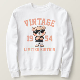 Sweatshirt Personnaliser Ours en peluche Anniversaire Homme V