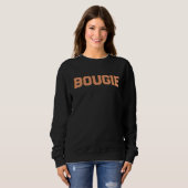 Sweatshirt Personnalisez la BOUGIE orange rétro 70 (Devant entier)