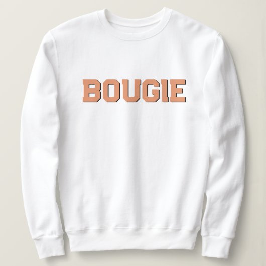 Sweatshirt Personnalisez la BOUGIE orange rétro 70 (Design devant)