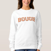 Sweatshirt Personnalisez la BOUGIE orange rétro 70 (Devant)