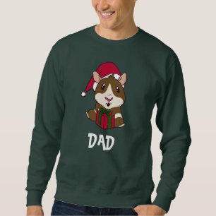 Sweatshirt Personnalisez la famille Noël Guinée papa cochon