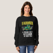 Sweatshirt Personne Agricole Qui Est Exceptionnelle Dans Sa S (Devant entier)