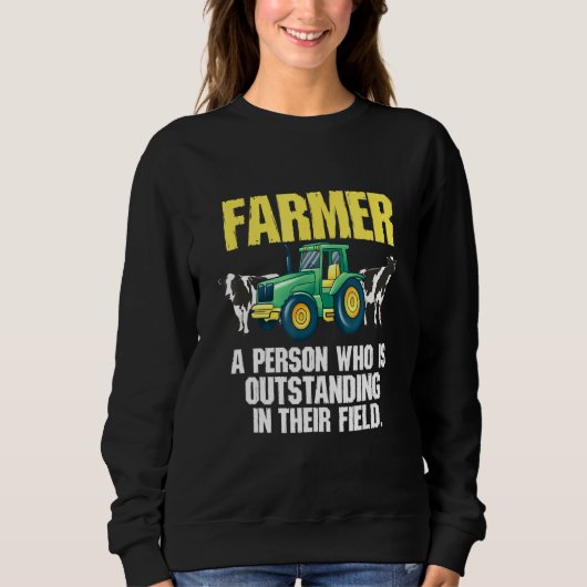 Sweatshirt Personne Agricole Qui Est Exceptionnelle Dans Sa S (Devant)