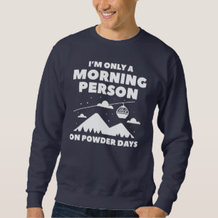 Sweatshirt Personne du matin enneigée