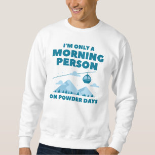 Sweatshirt Personne du matin enneigée