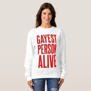 Sweatshirt Personne gay vivant Drôle Design gay LGBT