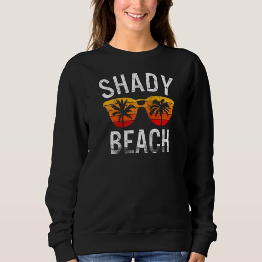 Sweatshirt Personne N'A L'Air D'Une Plage Ombragée Mode Vacay (Devant)