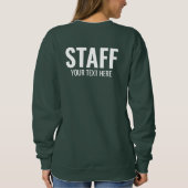 Sweatshirt Personnel Ajouter Logo Texte Ici Femmes Deep Fores (Dos)