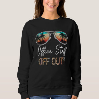 Sweatshirt Personnel de bureau Hors service Leopard Lunettes
