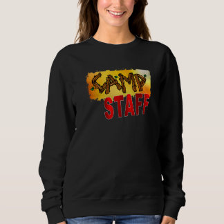 Sweatshirt Personnel du camp Camping d'été Conseiller de l'éq