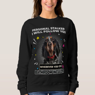 Sweatshirt Personnelle Suivez-Vous Chien Coonhound