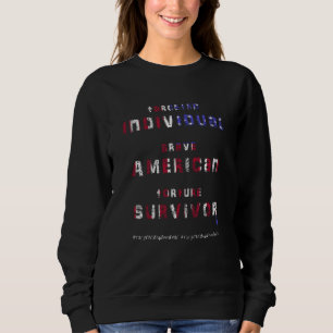 Sweatshirt Personnes ciblées, Traite des êtres humains, Sensi
