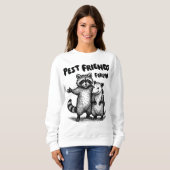 Sweatshirt Pest Friends Forever Black Print (Devant entier)