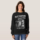 Sweatshirt Pest Friends Forever Blanc Imprimer (Devant entier)