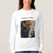 Sweatshirt Pet Lovor Cat Mom Cute Modern Personalized Photo  (Devant)