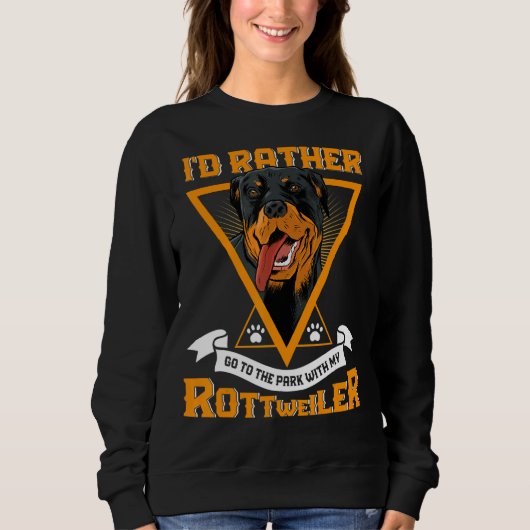 Sweatshirt Pet Rottweiler Chien (Devant)