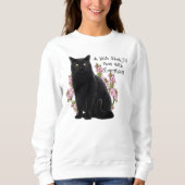 SWEATSHIRT PETIT CHAT NOIR (Devant)