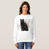 SWEATSHIRT PETIT CHAT NOIR (Devant entier)