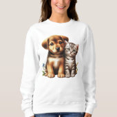 Sweatshirt Petit chiot/chaton (Devant)