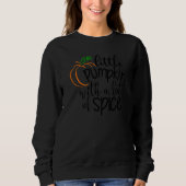 Sweatshirt Petit Citrouille Avec Beaucoup D'Épices Enfants Th (Devant)