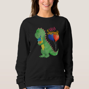Sweatshirt Petit Dinosaure Doux Avec Rafraîchissement À La Ci