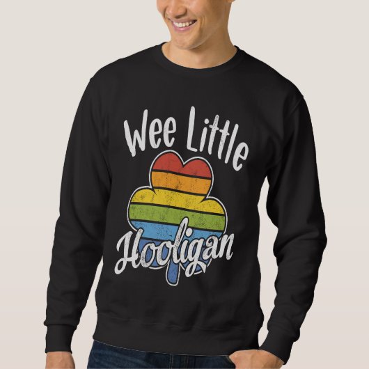 Sweatshirt Petit garnement St Paddy rayé C Saint-Patrick (Devant)