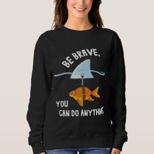 Sweatshirt Petit Poisson Avec Fin Requin
