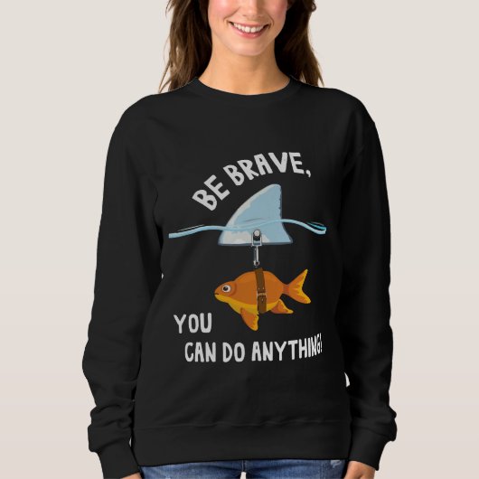 Sweatshirt Petit Poisson Avec Fin Requin (Devant)