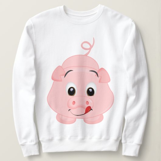 Sweatshirt Petit Rose Piggy (Design devant)