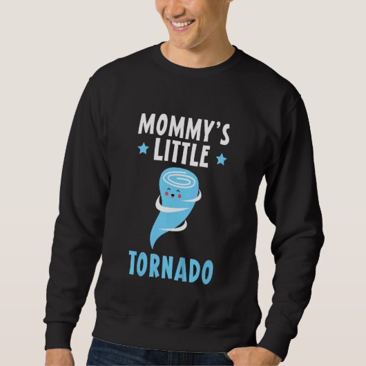 Sweatshirt Petit tornade de maman des enfants Météorologue M (Devant)