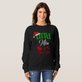 Sweatshirt Petite Miss Nouvel An Rouge Vert Noir Blanc Femmes (Devant entier)