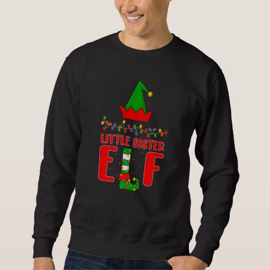 Sweatshirt Petite Soeur Elf Matching Family Lighting Christm (Devant)