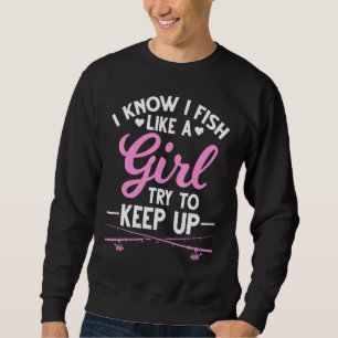 Sweatshirt Petites filles de pêche qui pêchent filles de pêch