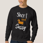 Sweatshirt Petits Et Sassy Dachshund Animaux Aimer Chien De S (Devant)