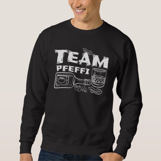 Sweatshirt Pfeffi Sauf Équipe Pfeffi Schnappeln Boisson Party (Devant)