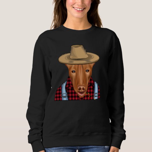 Sweatshirt Pharaon fermier Hound Chien d'élevage (Devant)