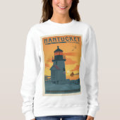 Sweatshirt Phare de Brant Point | Nantucket MA (Devant)
