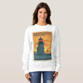 Sweatshirt Phare de Brant Point | Nantucket MA (Devant entier)