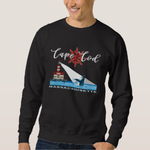 Sweatshirt Phare de Cape Cod Massachusetts Baleine Atlantique
