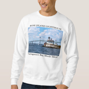 Sweatshirt Phare de l'île rose, Rhode Island