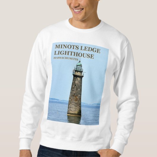 Sweatshirt Phare de Minots Ledge, Massachusetts Cohassett (Devant)