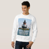 Sweatshirt Phare de Plum Beach, N. Kingstown, Rhode Island (Devant entier)