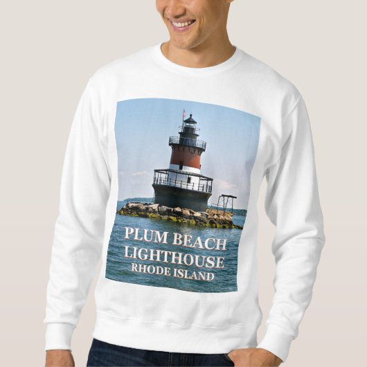 Sweatshirt Phare de Plum Beach, N. Kingstown, Rhode Island (Devant)
